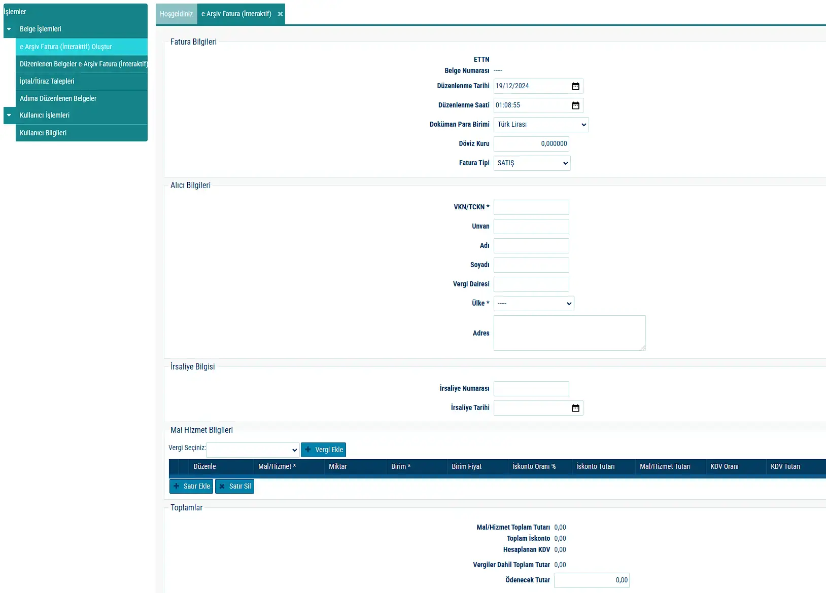 e-arsiv fatura nedir